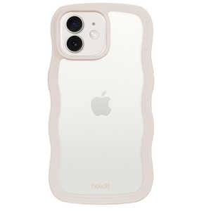 HOLDIT iPhone12/12Pro 背面クリアケース ライトベージュ Wavy 16232 HOLDIT iPhone12/12Pro 背面クリアケース ライトベージュ Wavy 16232