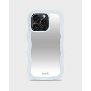 HOLDIT iPhone15Pro ミラーケース ミネラルブルー Wavy 16320 HOLDIT iPhone15Pro ミラーケース ミネラルブルー Wavy 16320