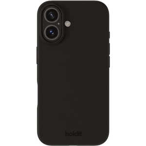 HOLDIT iPhone 16 Pro(6.3�C���`) �\�t�g�^�b�`�V���R-���P�[�X�P�[�X �u���b�N 16475