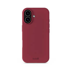 HOLDIT iPhone 17 ソフトタッチシリコーンケース レッドベルベット 16801