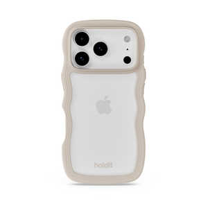HOLDIT iPhone 17 Pro Max wʃNAϏՌP[X WavyCase Cgx[W/Transparent 16835