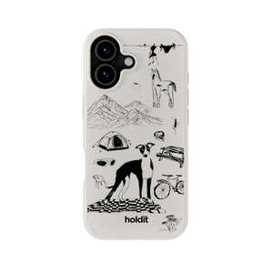 HOLDIT iPhone17 MagSafe�Ή��P�[�X Graphic Print�P�[�X �E�[���O���C 17361
