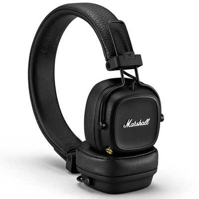 Marshall ワイヤレスヘッドホン ブラック 箱、有線付き 値下げ Marshall（アンプ） Marshall Major IV Black ワイヤレス