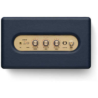 MARSHALL ワイヤレススピーカー ActonⅢ マーシャル ブルー 青 MARSHALL ブルートゥーススピーカー Acton III BluetoothMidnight Blue