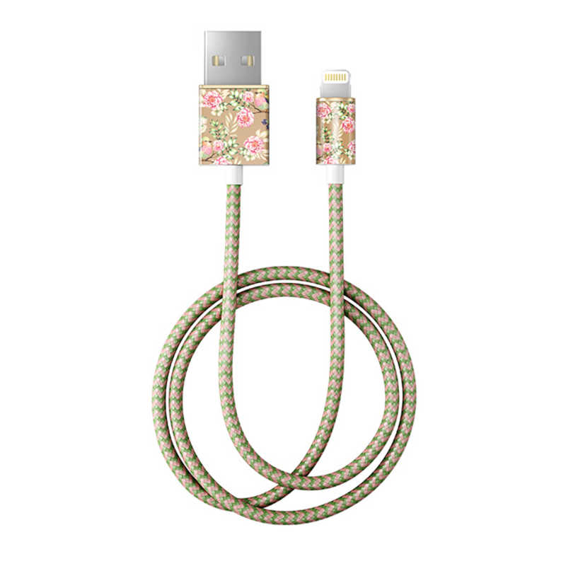 イツワ商事 イツワ商事 MFIライトニング 充電通信FASHION CABLE 1M IDFCL-65 CHAMPAGNE BIRDS IDFCL-65 CHAMPAGNE BIRDS