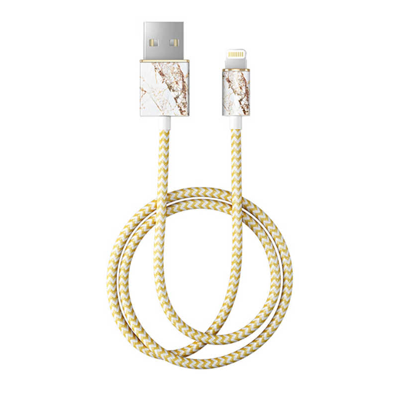 イツワ商事 イツワ商事 MFIライトニング 充電通信FASHION CABLE 1M CARRARA GOLD IDFCL-46 IDFCL-46