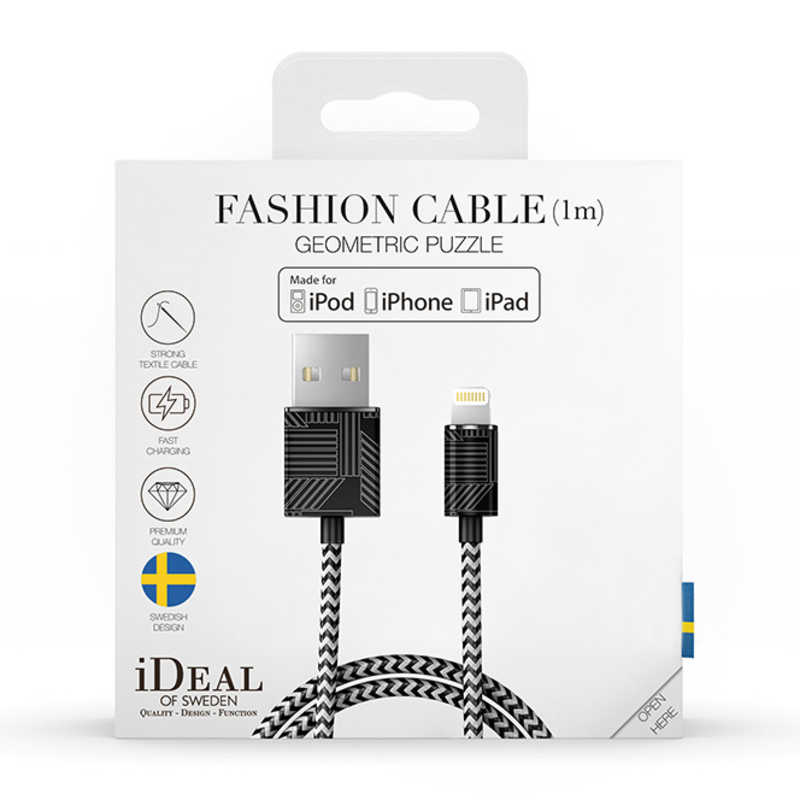 イツワ商事 イツワ商事 MFIライトニング 充電通信FASHION CABLE 1M IDFCL-74 GEOMETRIC PUZZLE IDFCL-74 GEOMETRIC PUZZLE