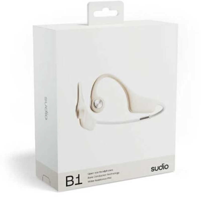 SUDIO SUDIO ブルートゥースイヤホン 耳かけ型 骨伝導B1 ［骨伝導 /Bluetooth］ サンド SD1512 SD1512