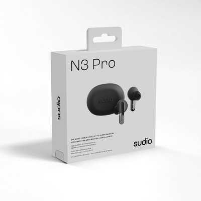 sudio n3pro ワイヤレス　イヤフォン Sudio N3 Pro ブラックチタニウム ノイキャン付き完全ワイヤレス