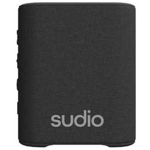 SUDIO ブルートゥーススピーカーS2 ［防水 /Bluetooth対応］ ブラック SD1901
