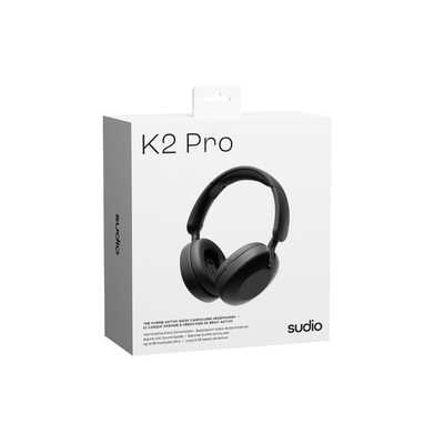Sudio k2proワイヤレスヘッドホン ブラック Sudio K2 Pro Black | The Next-Gen Hybrid ANC Headphones