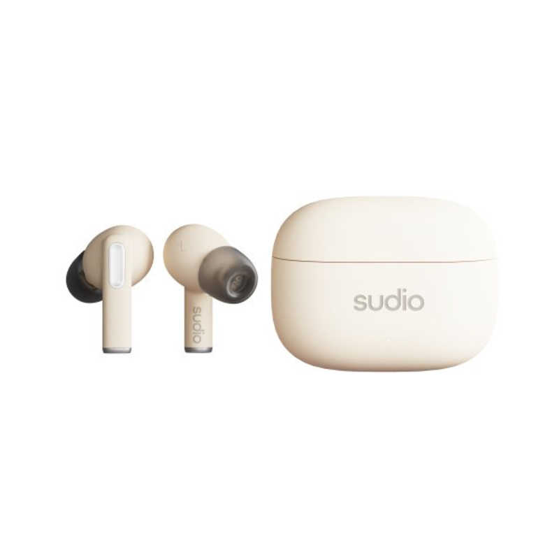 SUDIO SUDIO フルワイヤレスイヤホン A1 Pro ［ワイヤレス(左右コード) /ノイズキャンセリング対応］ サンド SD-2311 SD-2311