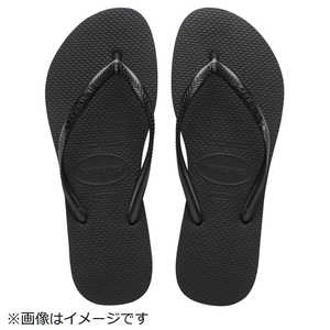 HAVAIANAS 「正規輸入品」Havaianas(ハワイアナス) Slim(スリム) Black 378(24/25cm) ビーチサンダル 40000300090378 HAVAIANAS 「正規輸入品」Havaianas(ハワイアナス) Slim(スリム) Black 378(24/25cm) ビーチサンダル 40000300090378