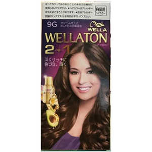 WELLATON(ウエラトーン)2+1 クリームタイプ 9G かなり明るいウォームブラウン A剤60g+B剤60g+エッセンス7.3ml WELLATON(ウエラトーン)2+1 クリームタイプ 9G かなり明るいウォームブラウン A剤60g+B剤60g+エッセンス7.3ml