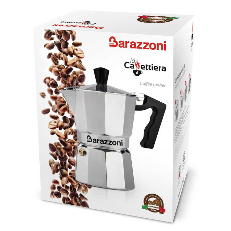 BARAZZONI BARAZZONI 直火用 エスプレッソコーヒーメーカー 3カップ La Caffettiera 830005503 830005503
