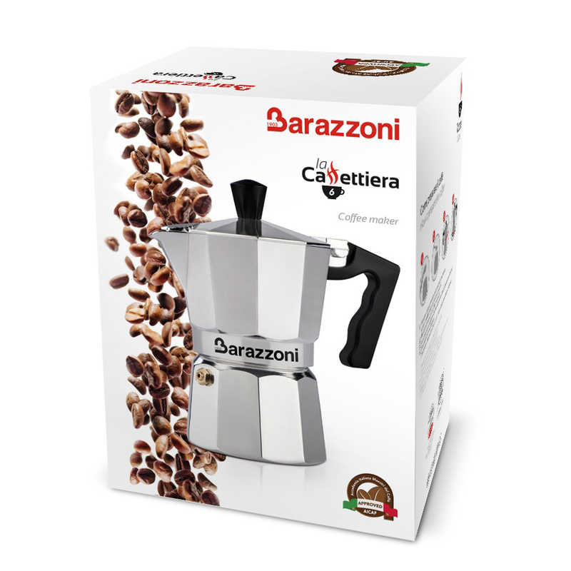 BARAZZONI BARAZZONI 直火用 エスプレッソコーヒーメーカー 6カップ La Caffettiera 830005506 830005506