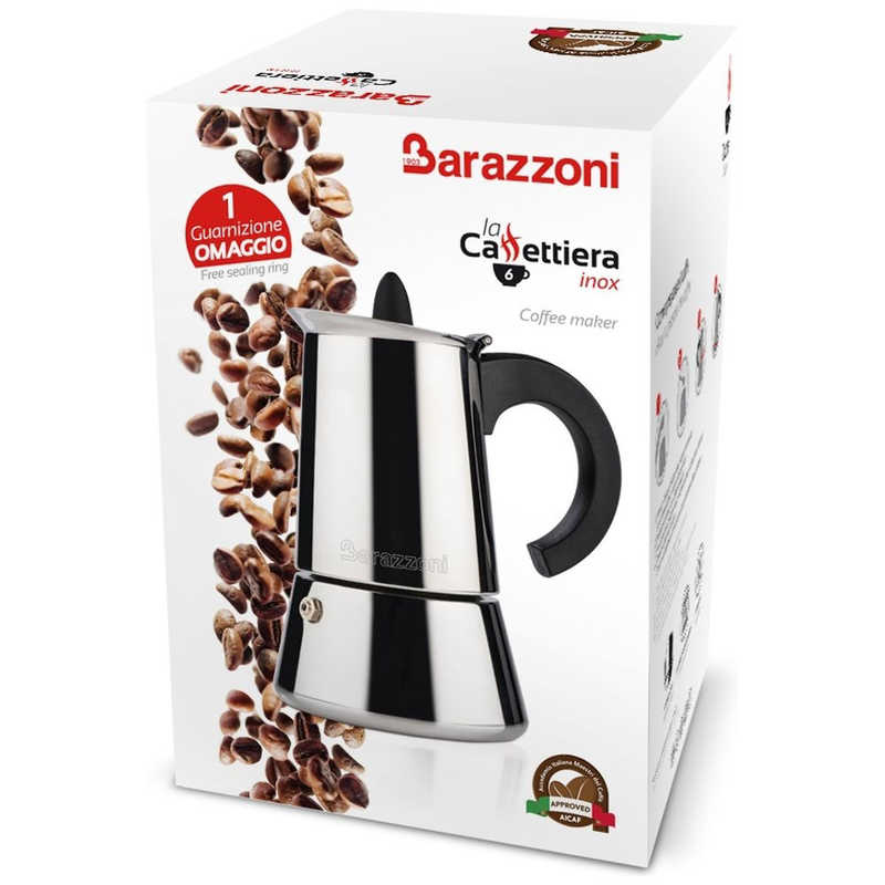 BARAZZONI BARAZZONI IH エスプレッソコーヒーメーカー6カップ LA CAFFETTIERE 830008006 830008006