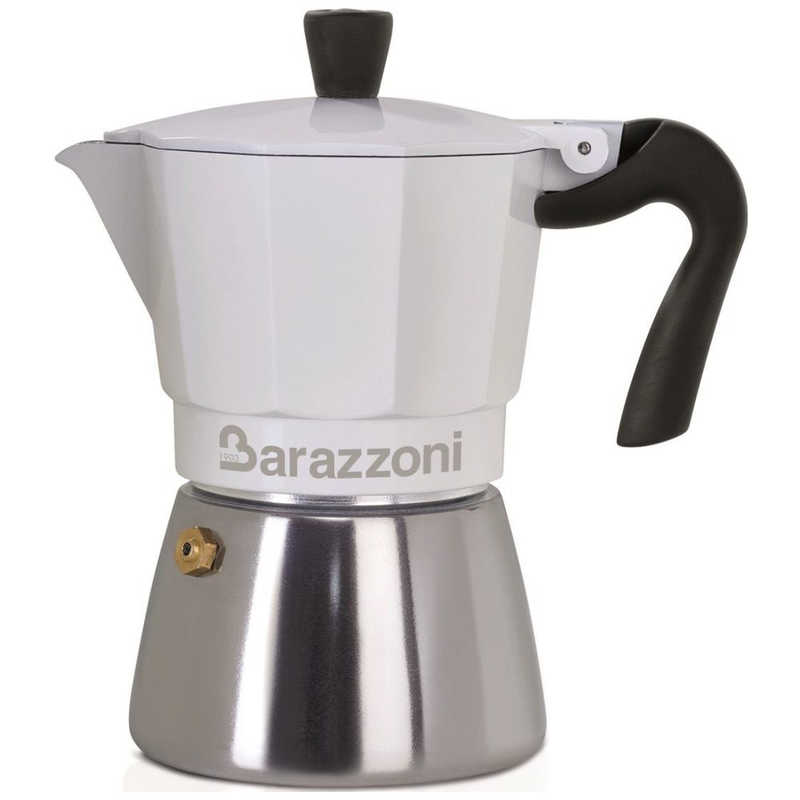 BARAZZONI BARAZZONI IH/直火 エスプレッソコーヒーメーカー 3カップ Bianca Ibrida 830005103 830005103
