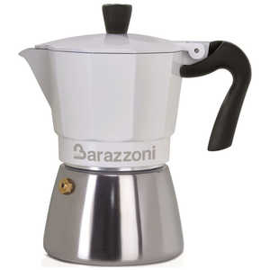 BARAZZONI IH/直火 エスプレッソコーヒーメーカー 6カップ Bianca Ibrida 830005106 BARAZZONI IH/直火 エスプレッソコーヒーメーカー 6カップ Bianca Ibrida 830005106