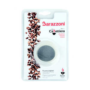BARAZZONI ステンレスエスプレッソメーカー交換用パーツ 4カップ用 パッキン&フィルター ホワイト CT89000110 BARAZZONI ステンレスエスプレッソメーカー交換用パーツ 4カップ用 パッキン&フィルター ホワイト CT89000110
