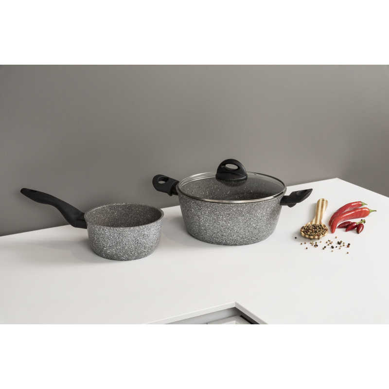 BARAZZONI BARAZZONI フライパン 24cm Gran Sasso Extra グレー 85510602430 85510602430