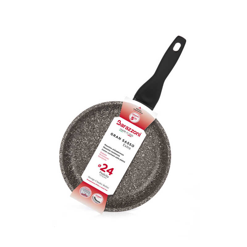 BARAZZONI BARAZZONI フライパン 24cm Gran Sasso Extra グレー 85510602430 85510602430