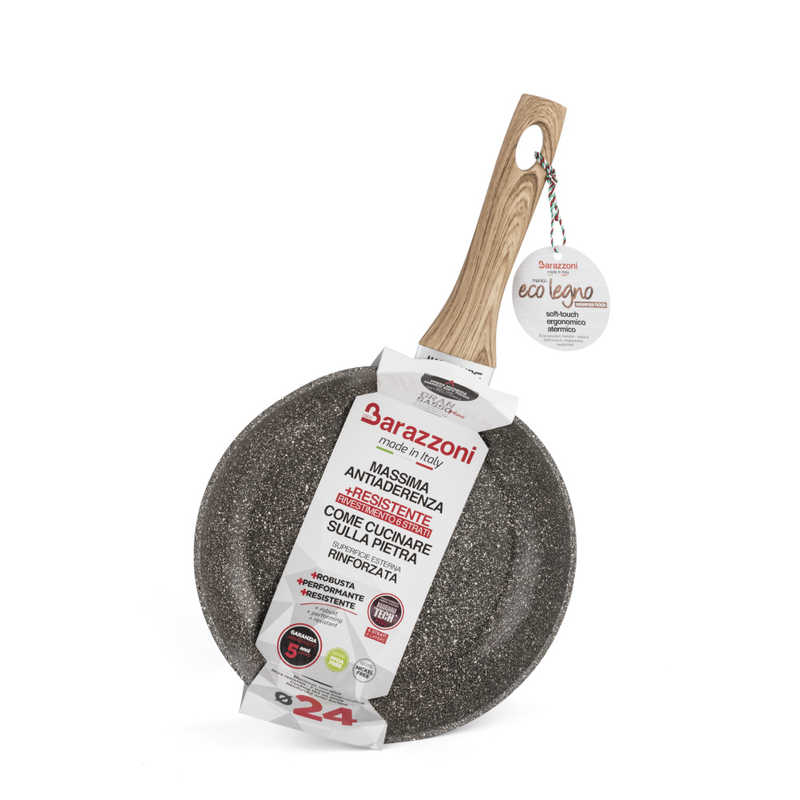 BARAZZONI BARAZZONI IH対応 フライパン 20cm Gran Sasso Extra Eco Legno グレー ［IH対応］ 85510602035 85510602035