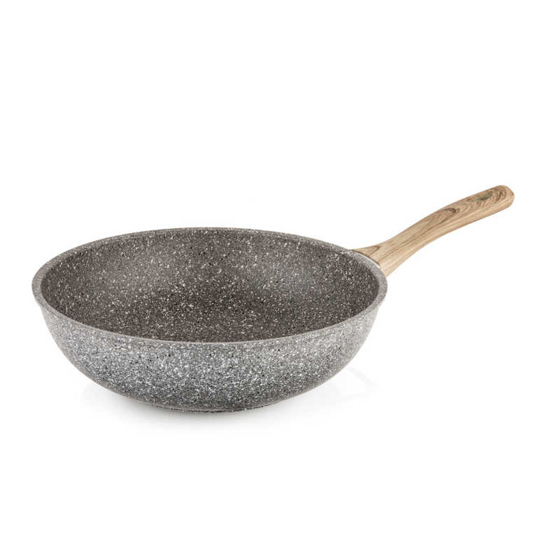 BARAZZONI BARAZZONI IH対応 ウォーク 28cm Gran Sasso Extra Eco Legno グレー ［IH対応］ 85515612835 85515612835