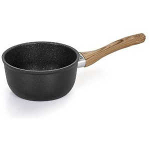 BARAZZONI IH対応 ソースパン 16cm Granitica Extra Induction Eco Legno ブラック ［IH対応］ 85511001625