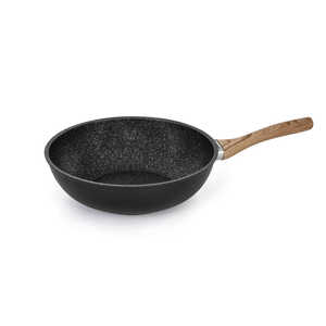 BARAZZONI IH対応 ウォーク 28cm Granitica Extra Induction Eco Legno ブラック ［IH対応］ 85515612825