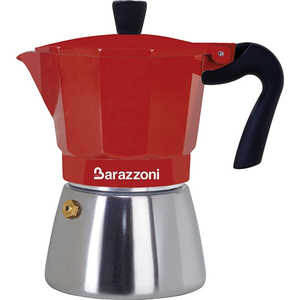 BARAZZONI IH対応&直火式 エスプレッソコーヒーメーカー 3カップ レッド 83000510334 BARAZZONI IH対応&直火式 エスプレッソコーヒーメーカー 3カップ レッド 83000510334