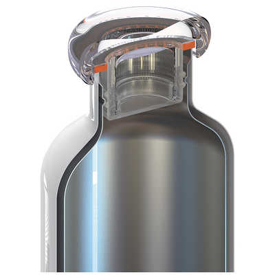 グッチーニ ダブルウォールサーモボトル 500ml ENERGY レッド 116700