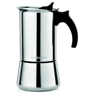 グッチーニ ステンレス製コーヒーポット モカ エスプレッソメーカー 6カップ ブラック 09720110