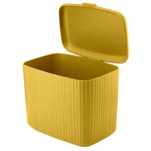 グッチーニ 再生プラスチック製 高品質フタ付きゴミ箱 キッチンキャビネット2PBIO WASTY マスタードイエロー 185700206-CN グッチーニ 再生プラスチック製 高品質フタ付きゴミ箱 キッチンキャビネット2PBIO WASTY マスタードイエロー 185700206-CN