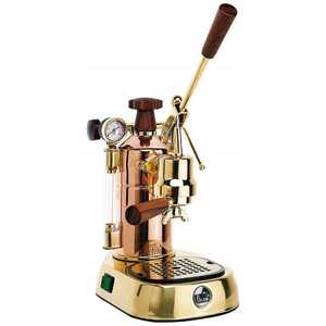 LA PAVONI La Pavoni エスプレッソマシン Professional(プロフェッショナル) ゴールド・ウッド 銅・18金メッキ PRG