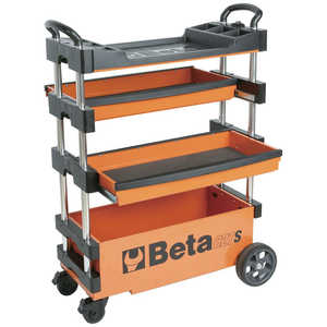 BETA ベータ折りたたみ式ツールトロリーC27Sオレンジ  027000201