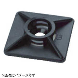 SAPISELCO社 ケーブルタイ固定具 粘着タイプ 角型 4.5mm 黒 BAS.3MT.508