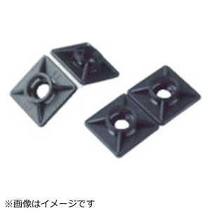 SAPISELCO社 ケーブルタイ固定具 粘着ダブルタイプ 角型 4.5mm 黒 BAS.3MT.510