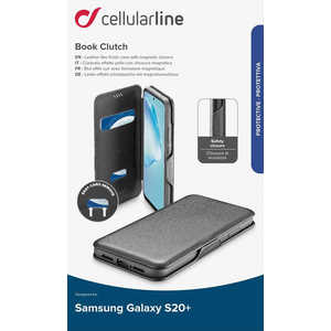 HOLDIT Galaxy S20+Book Clutchカード収納レザー手帳ケース セルラーライン BOOKCLU2GALS11K ブラック