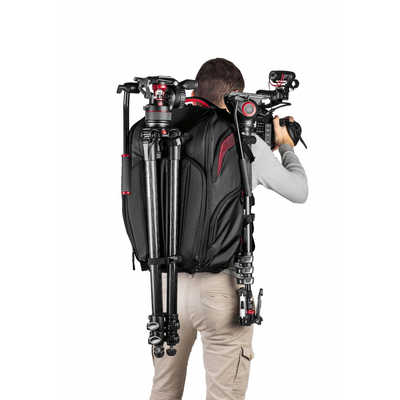 Manfrotto ビデオカメラケース ブラック/レッド