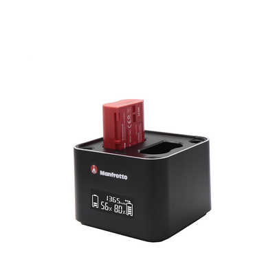 マンフロット Pro CUBE ツインチャージャー ニコン用 ブラック