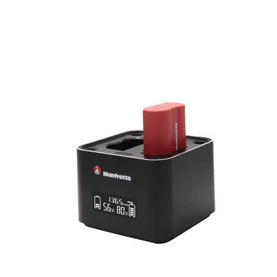 マンフロット Pro CUBE ツインチャージャー ニコン用 ブラック 