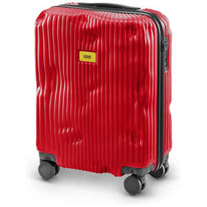＜コジマ＞ クラッシュバゲッジ スーツケース S40L ストライプコレクション RED CB151