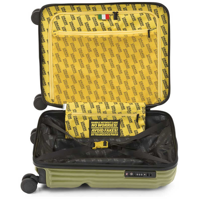 クラッシュバゲッジ クラッシュバゲッジ スーツケース S ストライプコレクション OLIVE [TSAロック搭載 /40L /1泊～2泊] CB151-05 CB151-05