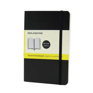 MOLESKINE クラシック ノートブック ソフトカバー スクエアード(方眼) ブラック Pocket QP612