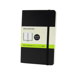 MOLESKINE クラシック ノートブック ソフトカバー プレーン(無地) ブラック Pocket QP613