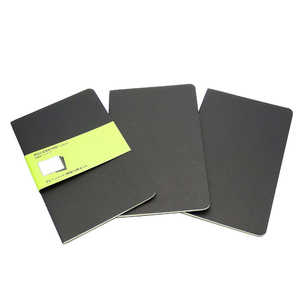 MOLESKINE カイエ ジャーナル3冊セット カードボード プレーン(無地) ブラック Large QP318