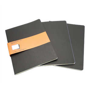 MOLESKINE カイエ ジャーナル3冊セット カードボード ルールド(横罫) ブラック XL QP321