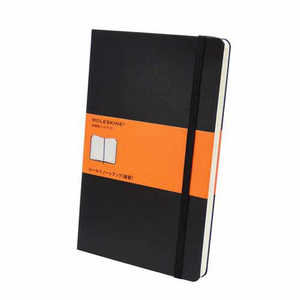 MOLESKINE クラシック ノートブック ハードカバー ルールド(横罫) ブラック Large QP060