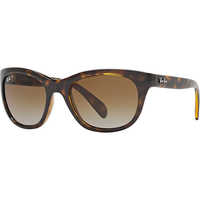 RAY BAN tortoise POLARIZED brown gradient RB4216 710/T5 56